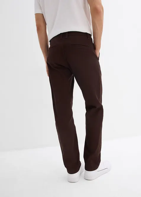 Relaxed fit stretch chino met biologisch katoen, straight, bonprix