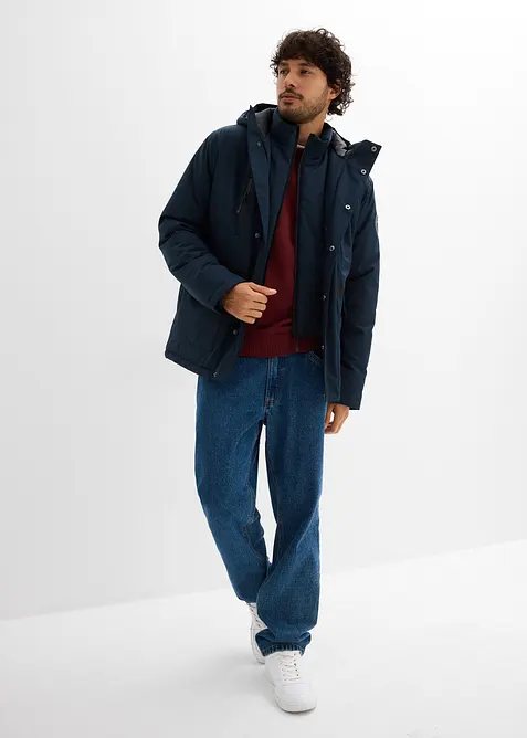 Waterdichte, gewatteerde outdoor jas met windvanger, bonprix