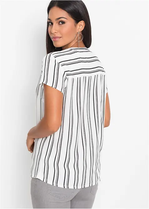 Blouse van viscose met korte mouwen, bonprix