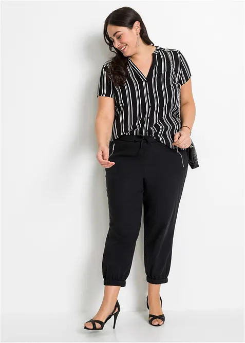 Blouse van viscose met korte mouwen, bonprix