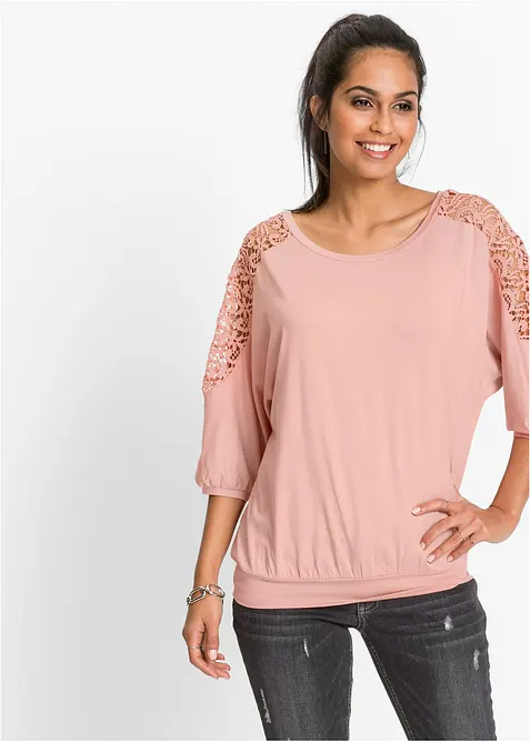 Oversized shirt in een viscosemix, bonprix