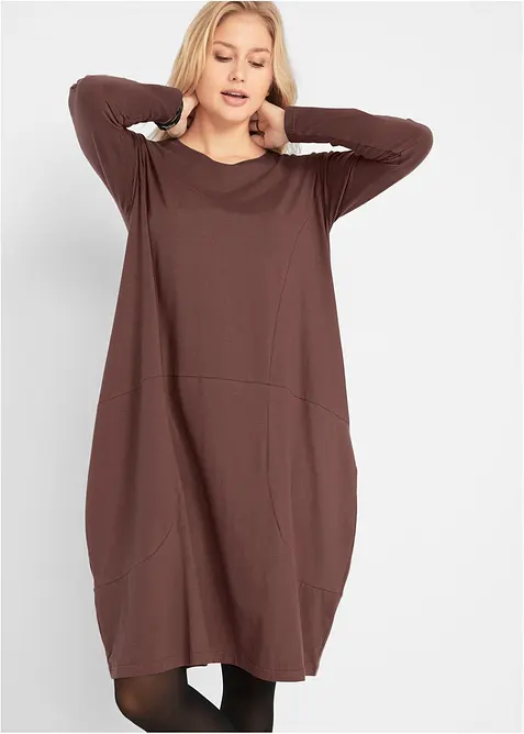 Katoenen overhemdjurk in O-vorm, bonprix