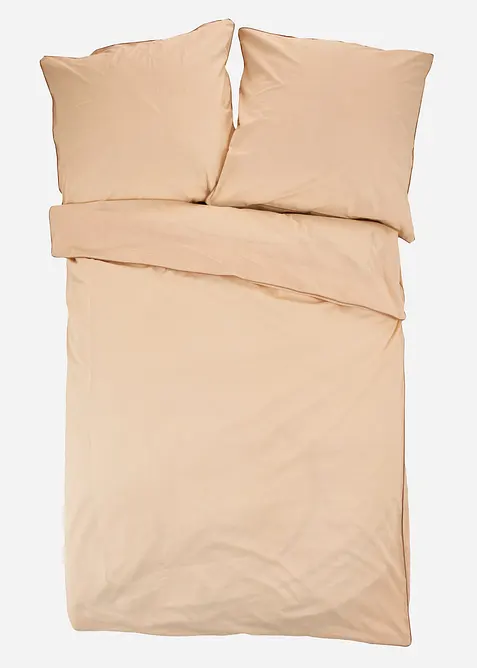 Renforc&eacute; dekbedovertrek met paspels in contrastkleur, bonprix