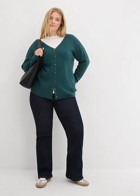 Fijn gebreid vest, bonprix