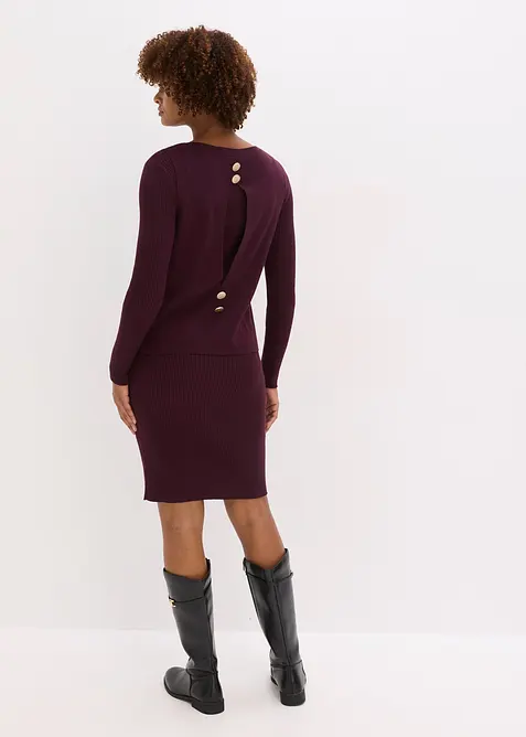 Gebreide jurk en spencer (2-dlg. set), bonprix
