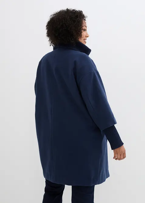 Korte coat in wollen look, bonprix