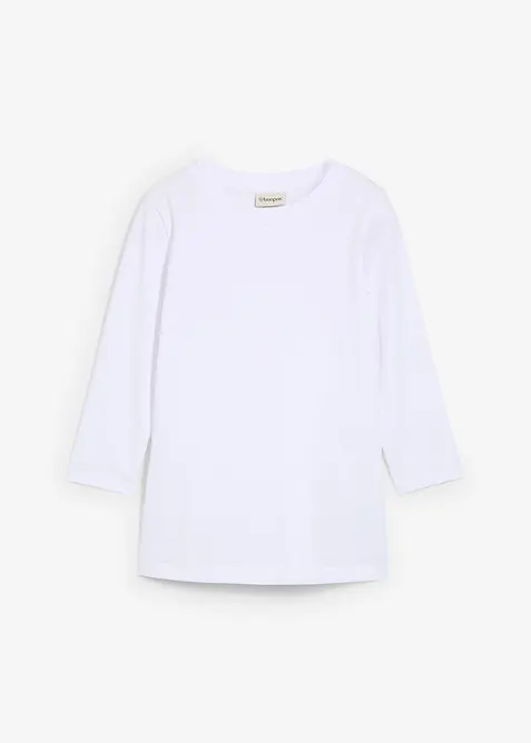 Shirt met 3/4 mouwen van biologisch katoen, bonprix