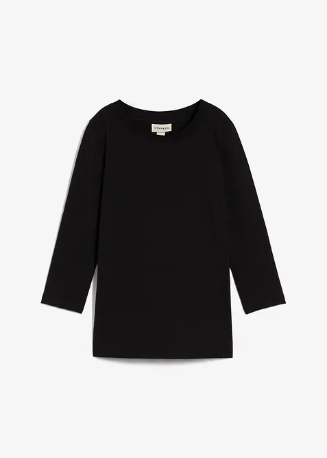 Shirt met 3/4 mouwen van biologisch katoen, bonprix