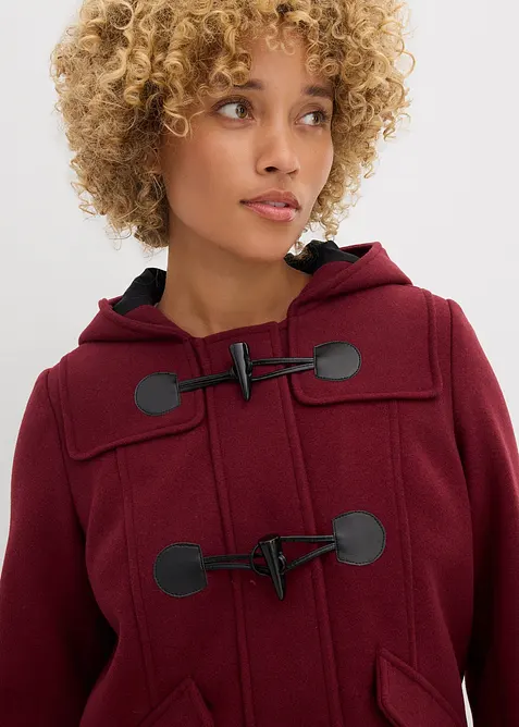 Houtje touwtje jas in wollen look, bonprix