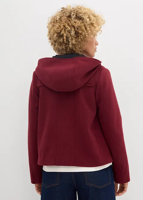 Houtje touwtje jas in wollen look, bonprix