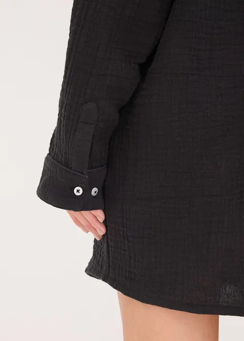 Oversized nachthemd van mousseline, bonprix