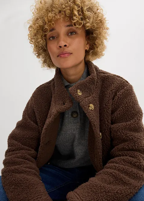 Teddy fleece vest, bonprix