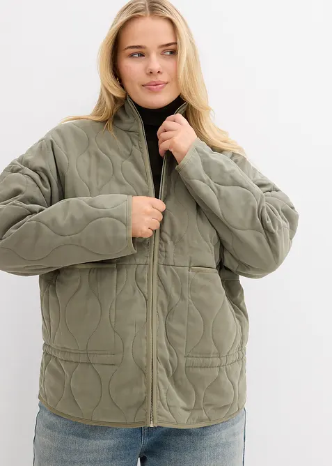 Gewatteerde oversized jas, bonprix