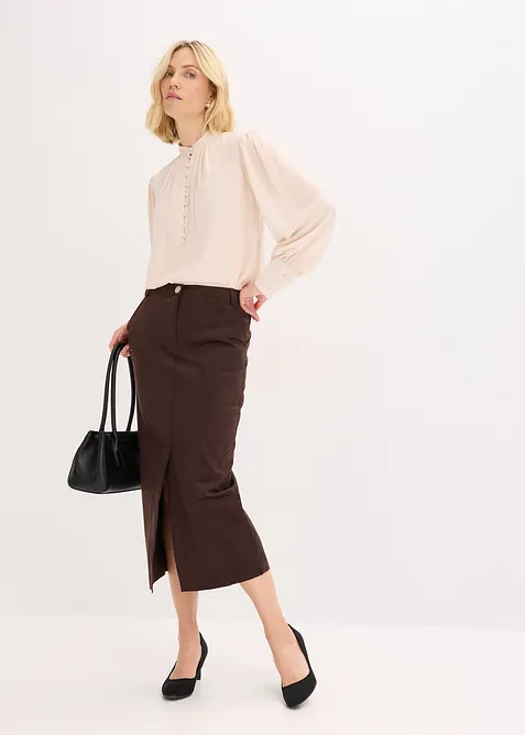 Kokerrok van immitatiesuède, bonprix