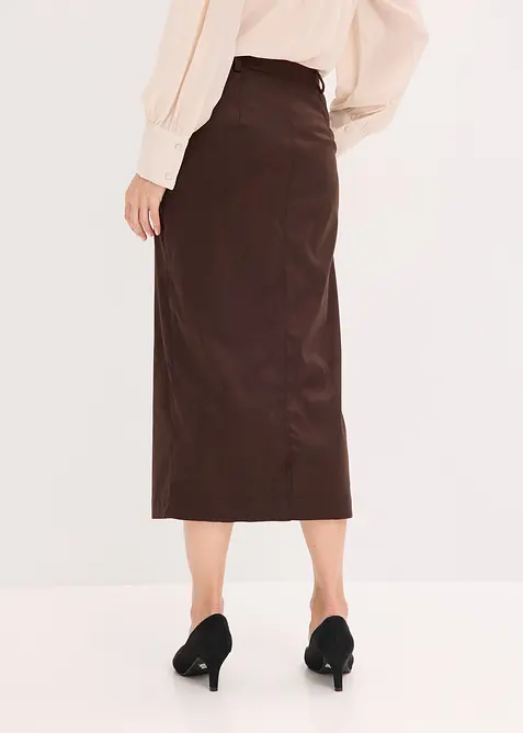 Kokerrok van immitatiesuède, bonprix