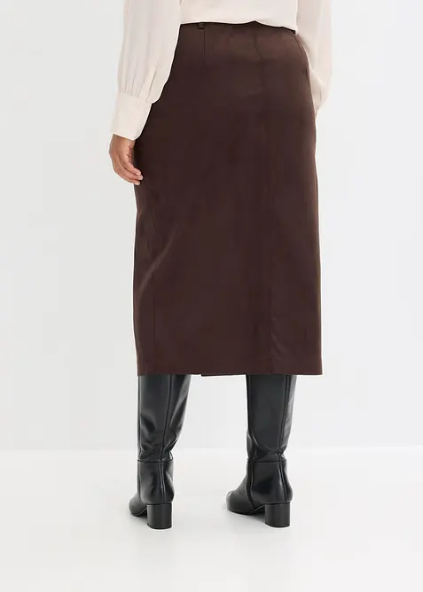 Kokerrok van immitatiesuède, bonprix