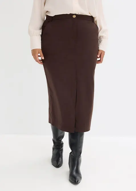 Kokerrok van immitatiesuède, bonprix