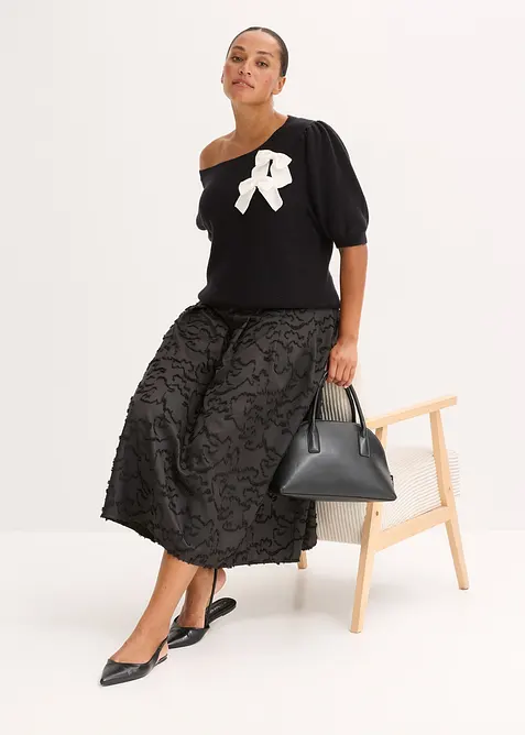 Trui met strikapplicatie, bonprix