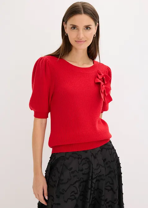 Trui met strikapplicatie, bonprix