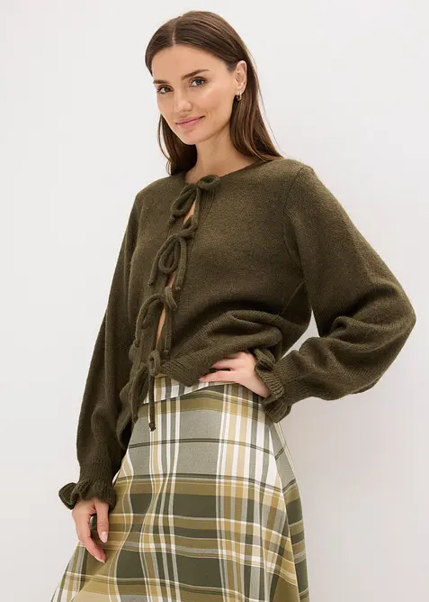 Oversized vest van zachte wolmix, bonprix