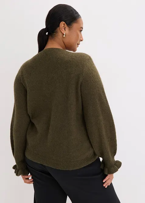 Oversized vest van zachte wolmix, bonprix