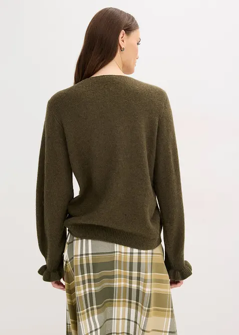 Oversized vest van zachte wolmix, bonprix