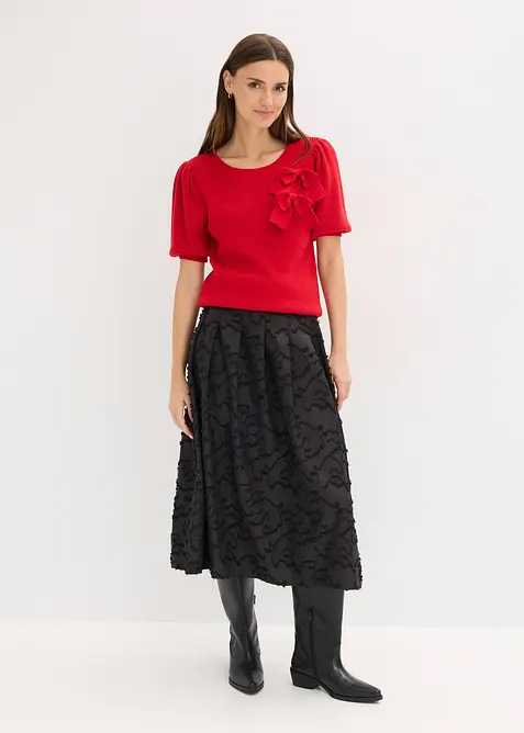 Trui met strikapplicatie, bonprix