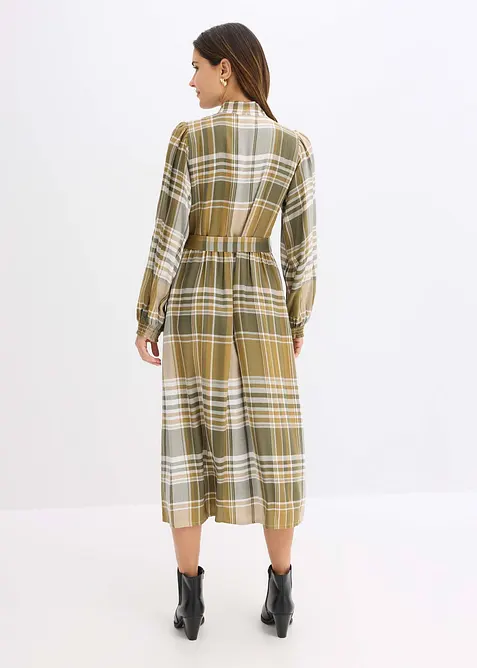 Midi jurk met strik, bonprix