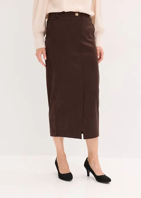 Kokerrok van immitatiesuède, bonprix