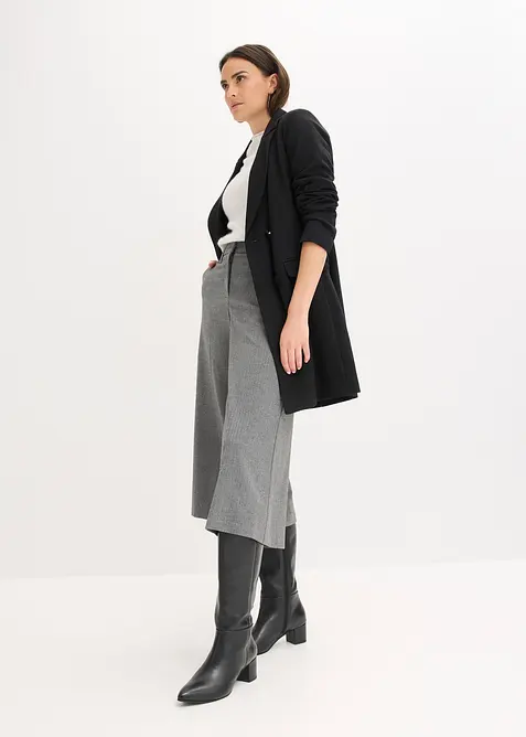 Trui met halflange mouwen, pailletten en glanzend garen, bonprix