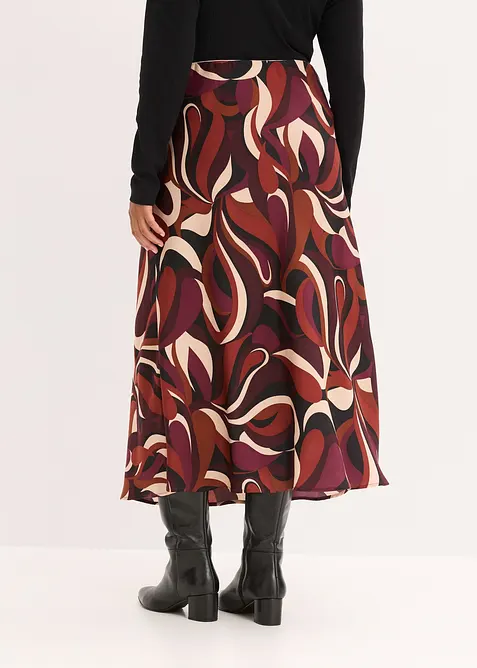 Midirok van soepel satijn, bonprix