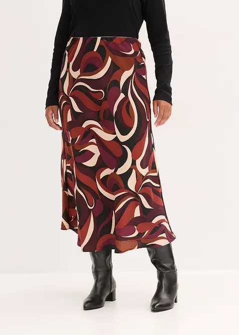 Midirok van soepel satijn, bonprix