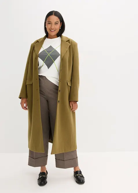 Shirt met halflange mouwen, pailletten en print, bonprix