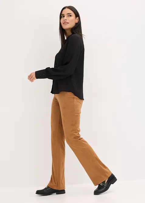 Chiffon blouse met ruches, bonprix