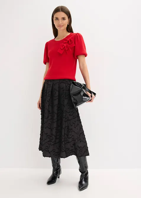 Midirok van gestructureerd materiaal, bonprix