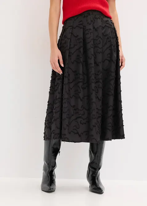 Midirok van gestructureerd materiaal, bonprix