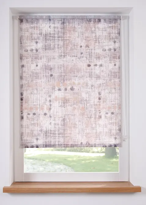Ondoorzichtig rolgordijn met dessin, bonprix