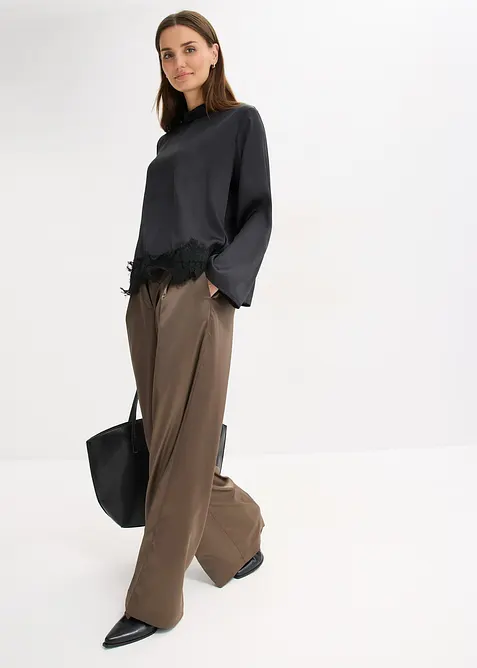 Blouse van soepel satijn, bonprix