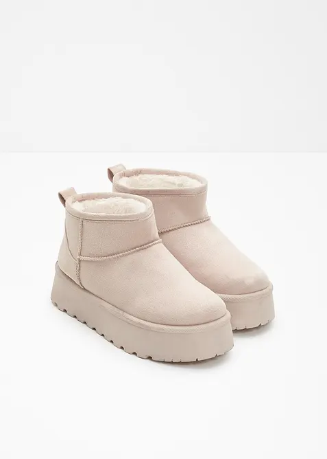 Gewatteerde plateau boots, bonprix