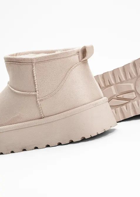 Gewatteerde plateau boots, bonprix