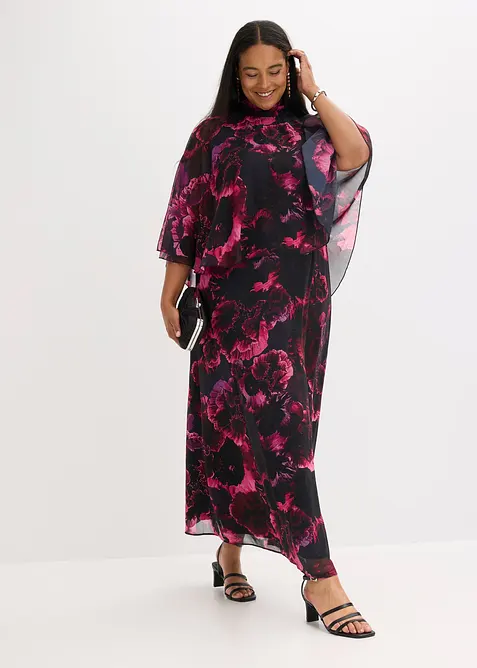 Maxi jurk van fijne chiffon, bonprix