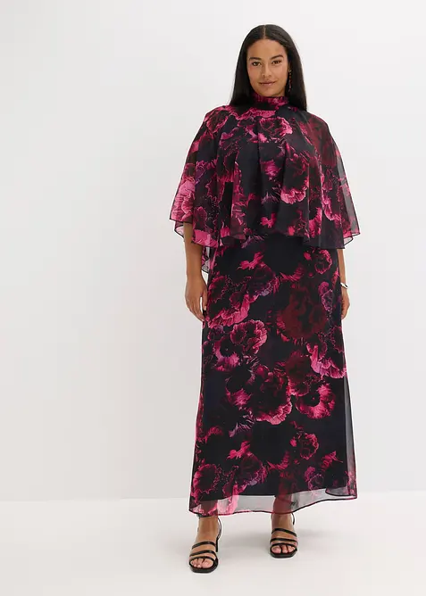 Maxi jurk van fijne chiffon, bonprix