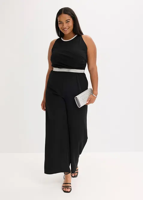 Jumpsuit van gestructureerde crèpe, bonprix