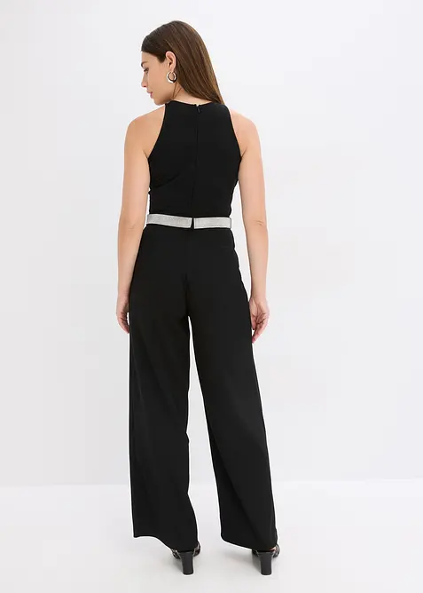 Jumpsuit van gestructureerde crèpe, bonprix