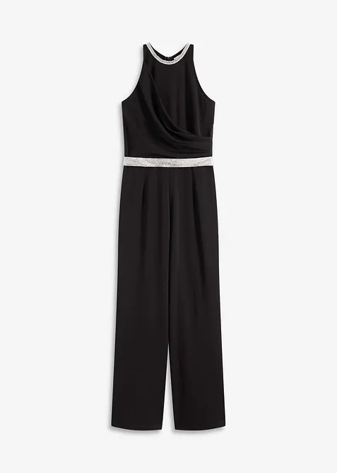 Jumpsuit van gestructureerde crèpe, bonprix