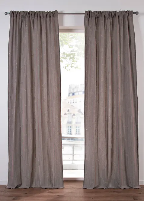 Ondoorzichtig gordijn van biologisch katoen (1 stuk), bonprix