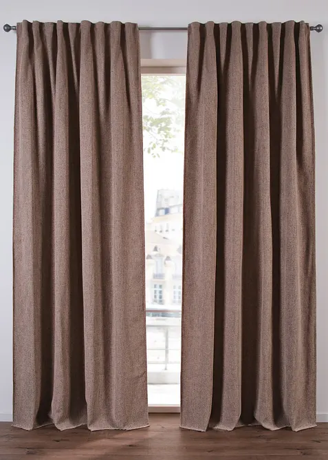 Verduisterend gordijn met structuur (1 stuk), bonprix