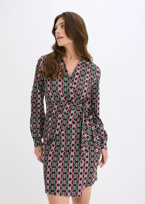 Wikkeljurk van gestructureerde jersey, bonprix