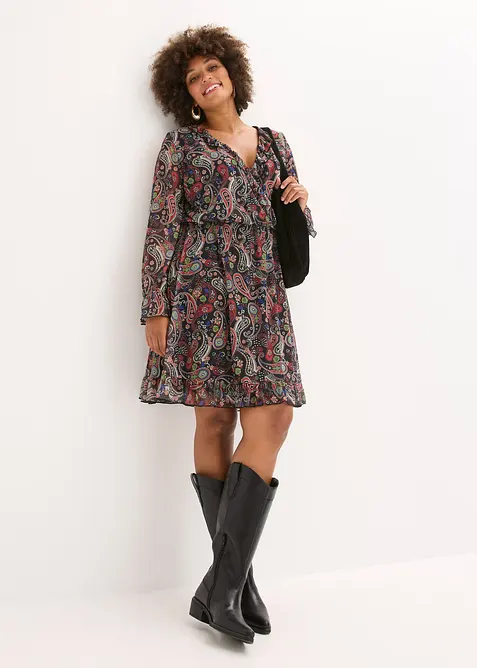 Jurk van mesh, bonprix