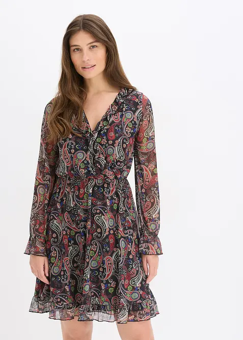 Jurk van mesh, bonprix